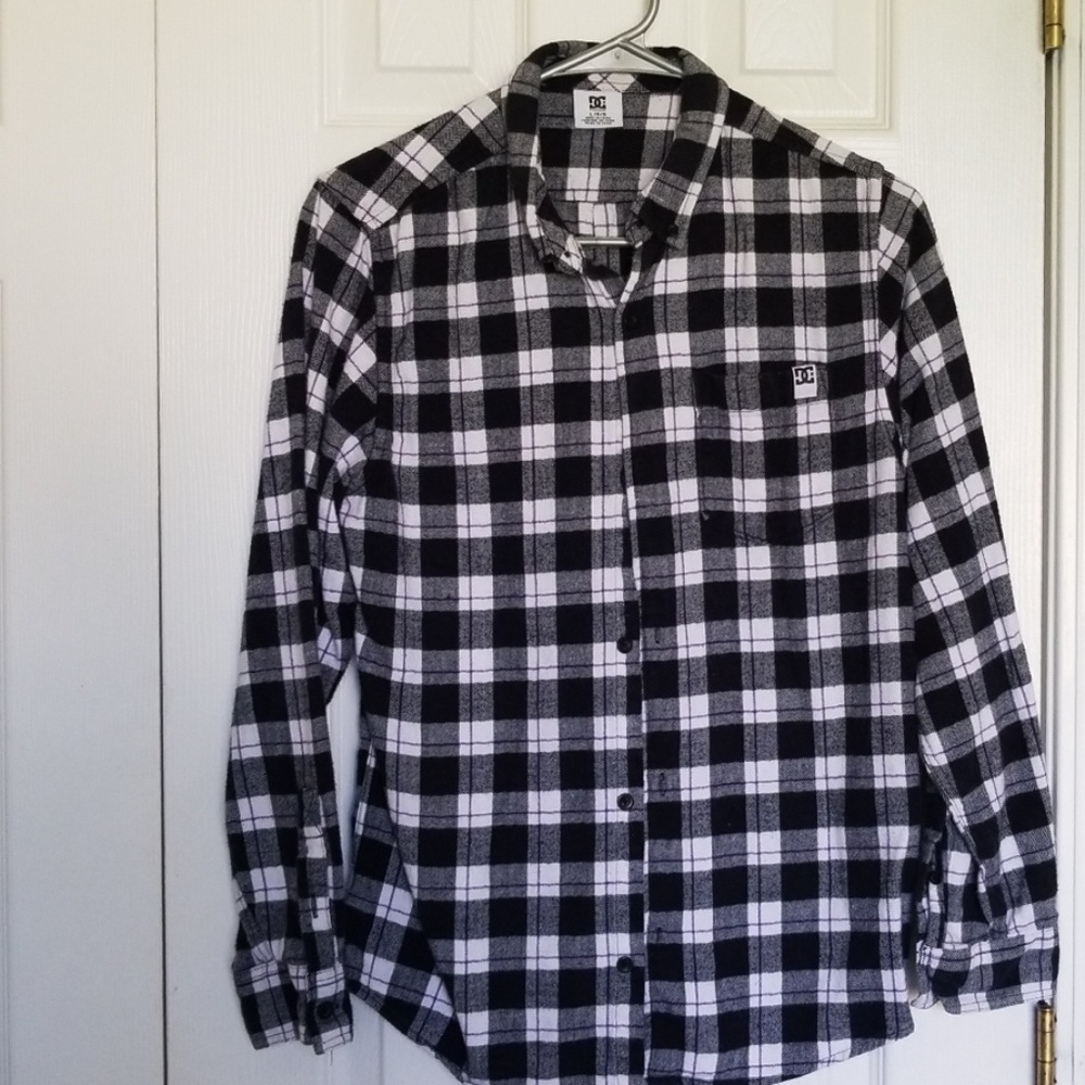 DC Fannel Shirt Black/White